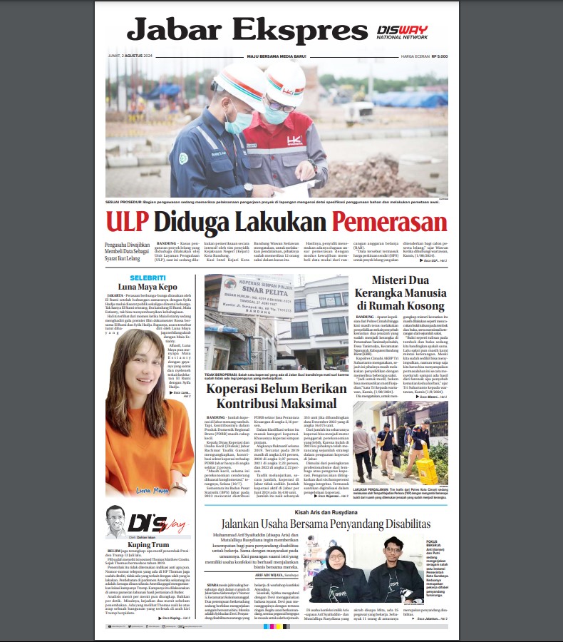 Epaper Jabar Ekspres 2 Agustus 2024