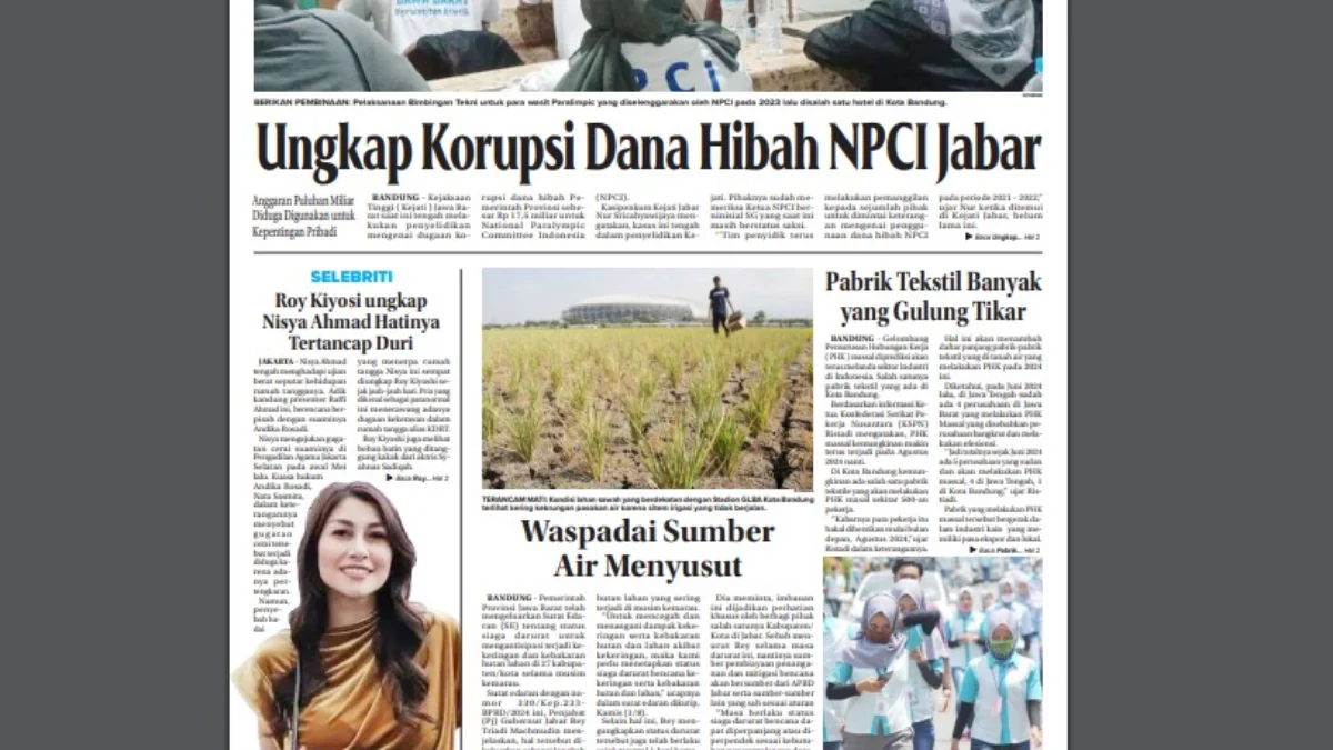 Epaper Jabar Ekspres 6 Agustus 2024