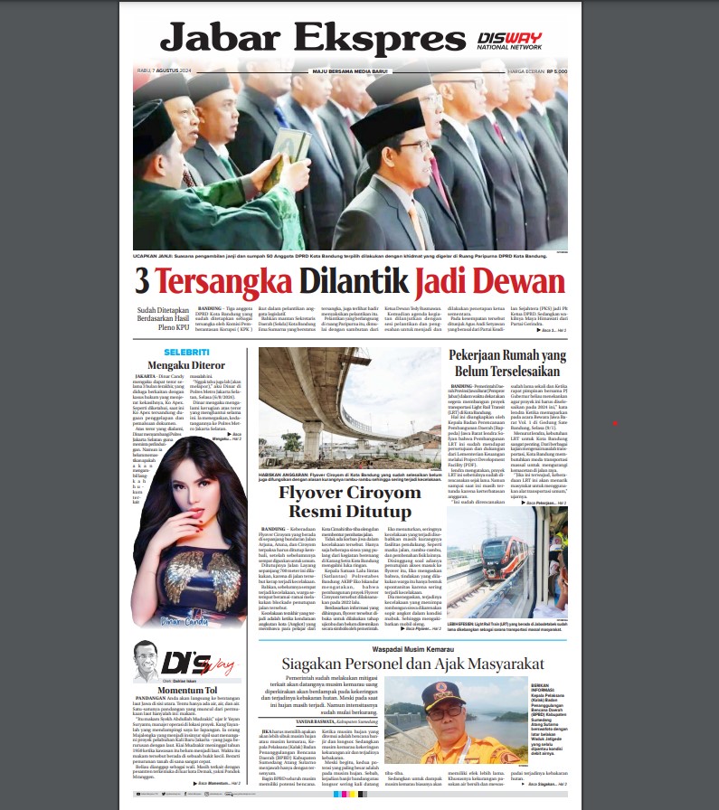 Epaper Jabar Ekspres 7 Agustus 2024