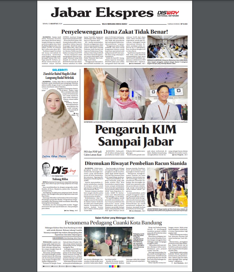 Epaper Jabar Ekspres 12 Agustus 2024