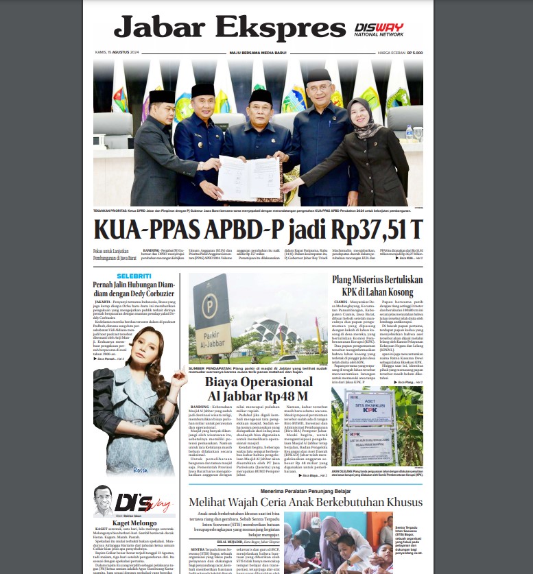 Epaper Jabar Ekspres 15 Agustus 2024