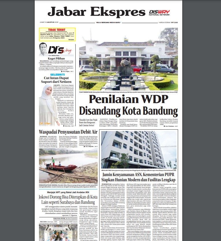 Epaper Jabar Ekspres 16 Agustus 2024