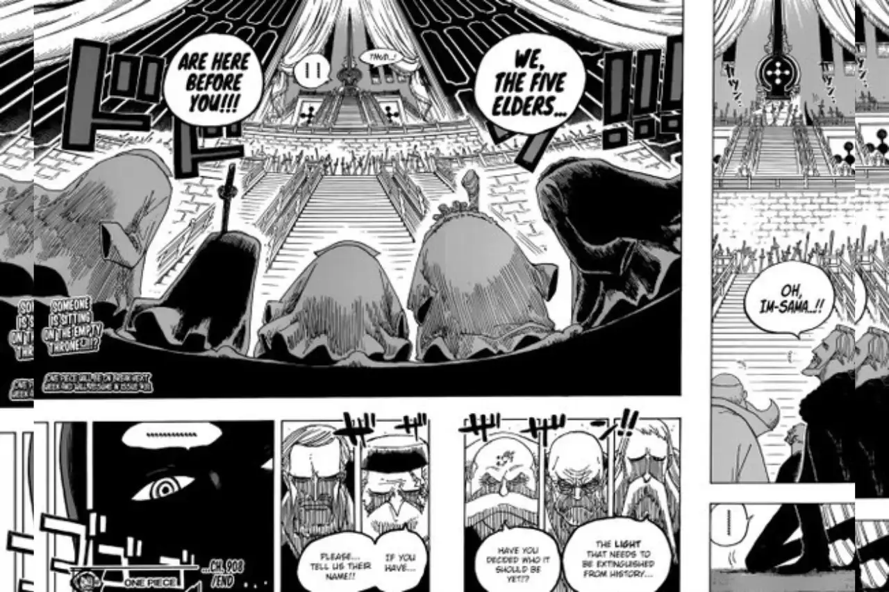 Spoiler One Piece Chapter 1123: Kelima Gorosei Ternyata Merupakan Kloningan Imu!