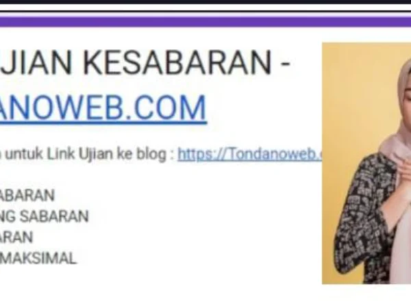 Bisa Dicoba Link Tes UJian Kesabaran via Google Form.