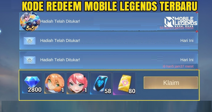 Update Kode Redeem Mobile Legends Senin, 5 Agustus 2024