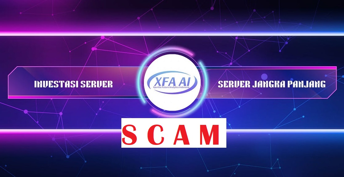 Aplikasi XFA AI yang kini sudah SCAM