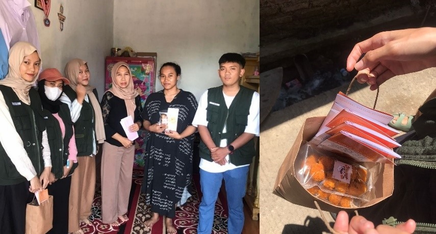 Program PMT Chiken Boost (Foto: Mahasiswa KKN Universitas Bhakti Kencana Kelompok 23)