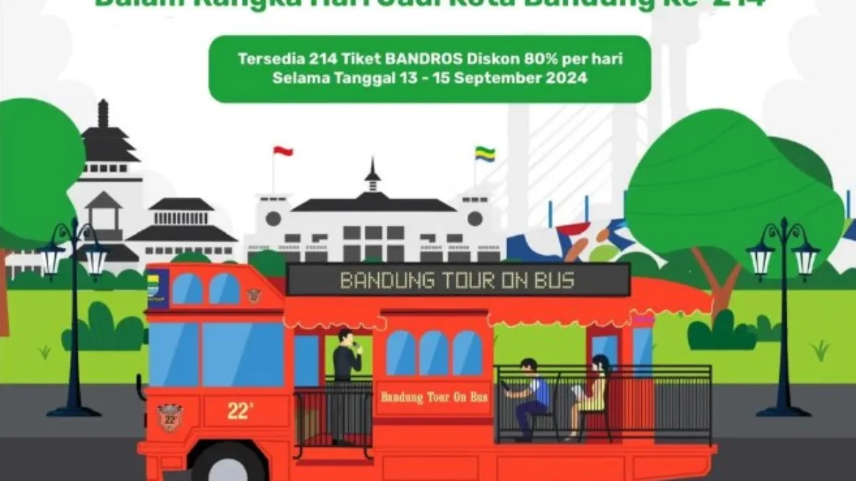 Tiket Bandros Gratis yang akan dibagikan dalam Gelaran Bandung Great Sale 2024