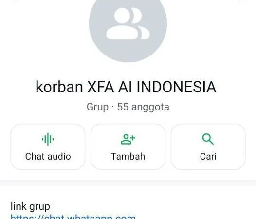 200 Anggota Grup Whatsapp "Korban XFA AI Indonesia" Bergabung Mengumpulkan Bukti Penipuan untuk Mendapatkan Keadilan