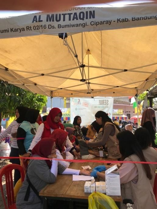 Layanan Kesehatan Gratis (Foto: Mahasiswa KKN Universitas Bhakti Kencana Kelompok 18)