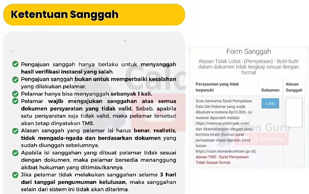 Cara Sanggah Administrasi Hasil Gagal Seleksi CPNS 2024