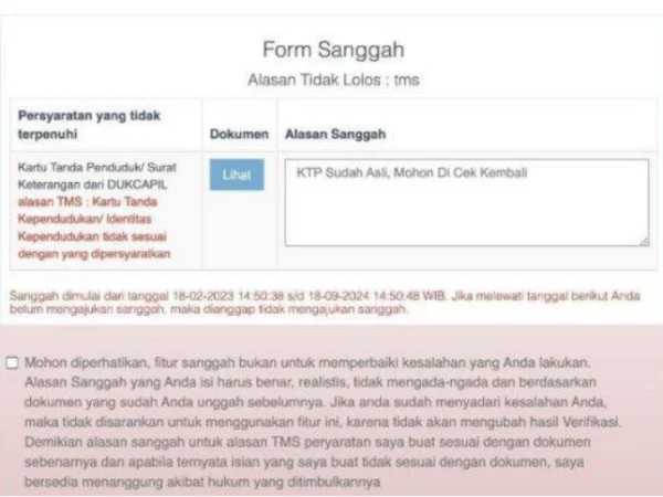 Jadwal dan Cara Pengajuan Sanggah CPNS 2024 bagi Pelamar TMS Seleksi Administrasi