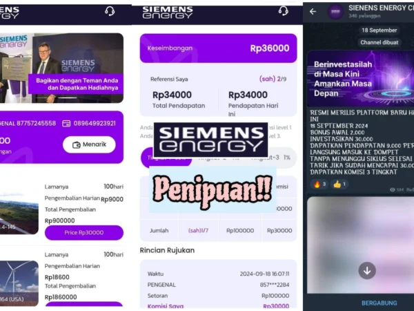 Siemens Energy Aplikasi Penghasil Uang Apakah Aman atau Scam Penipuan?