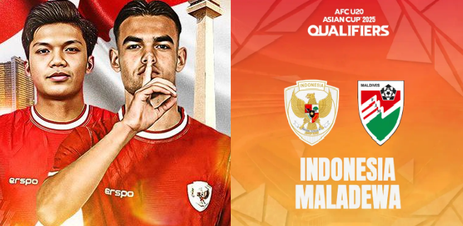 Link Streaming Indonesia U-20 vs Maladewa di Kualifikasi Piala Asia U-20 2025