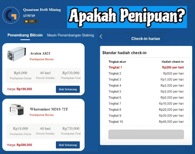 Aplikasi Quantum Drift Mining Terbongkar Penipuan? Skema Tipu-tipu Berkedok Investasi