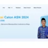 Laman SSCASN 2024/ Tangkap Layar sscasn.bkn.go.id