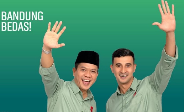 Pasangan calon Bupati dan Wakil Bupati Bandung, Dadang Supriatna dan Ali Syakieb/ Instagram @dadangsupriatna