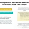 Link Pengumuman Hasil Seleksi Administrasi CPNS 2024, Begini Cara Ceknya!