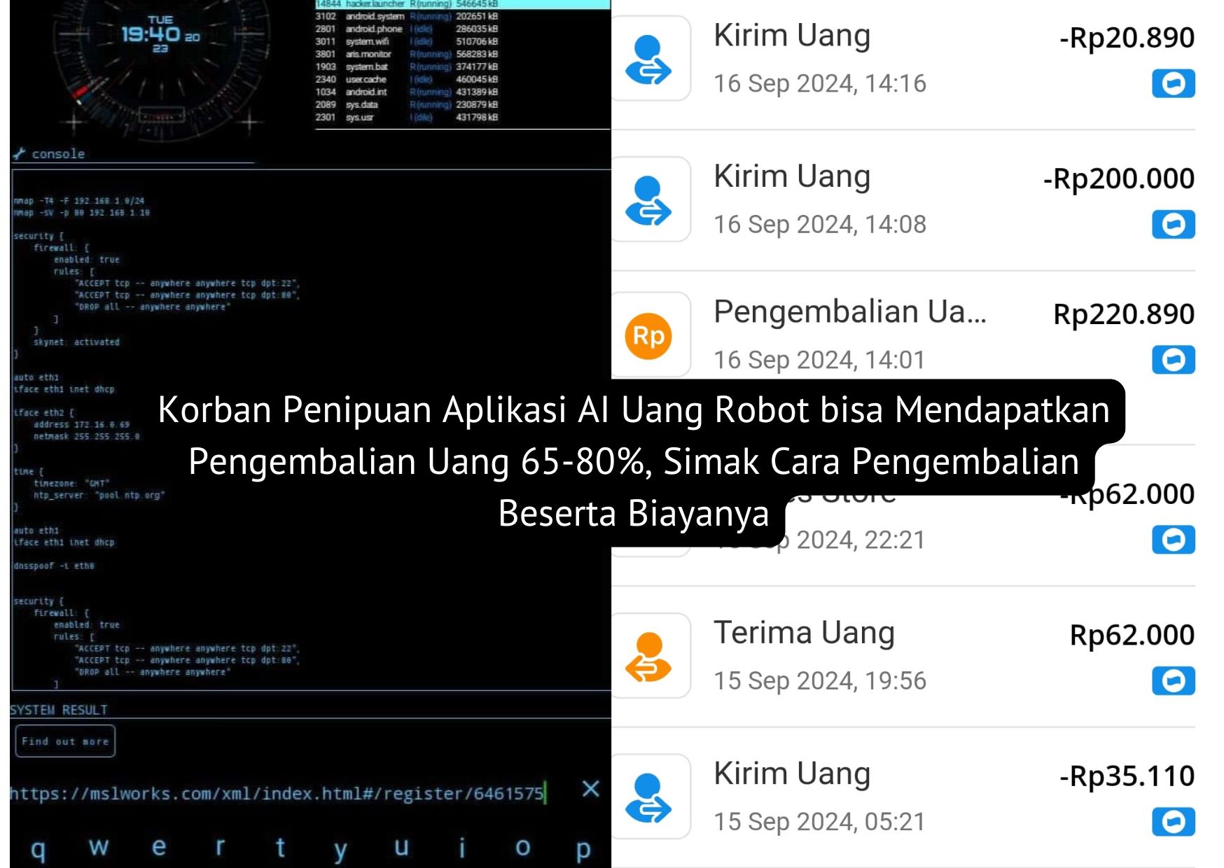 Korban Penipuan Aplikasi AI Uang Robot bisa Mendapatkan Pengembalian Uang 65-80%, Simak Cara Pengembalian Beserta Biayanya