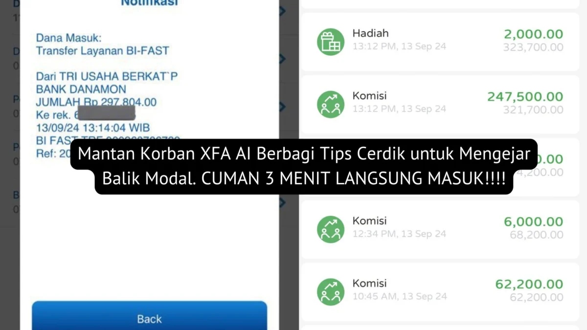 Mantan Korban XFA AI Berbagi Tips Cerdik untuk Mengejar Balik Modal dengan Investasi yang Lebih Aman dan Cepat.