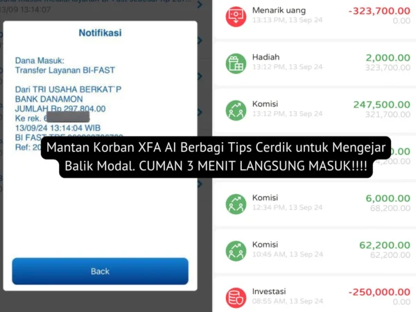 Mantan Korban XFA AI Berbagi Tips Cerdik untuk Mengejar Balik Modal dengan Investasi yang Lebih Aman dan Cepat.