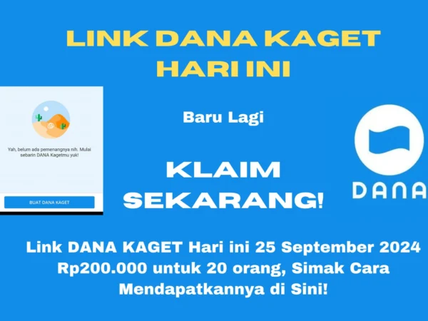 Kesempatan mendapatkan link Dana Kaget gratis terbatas untuk 20 orang, segera cek linknya!