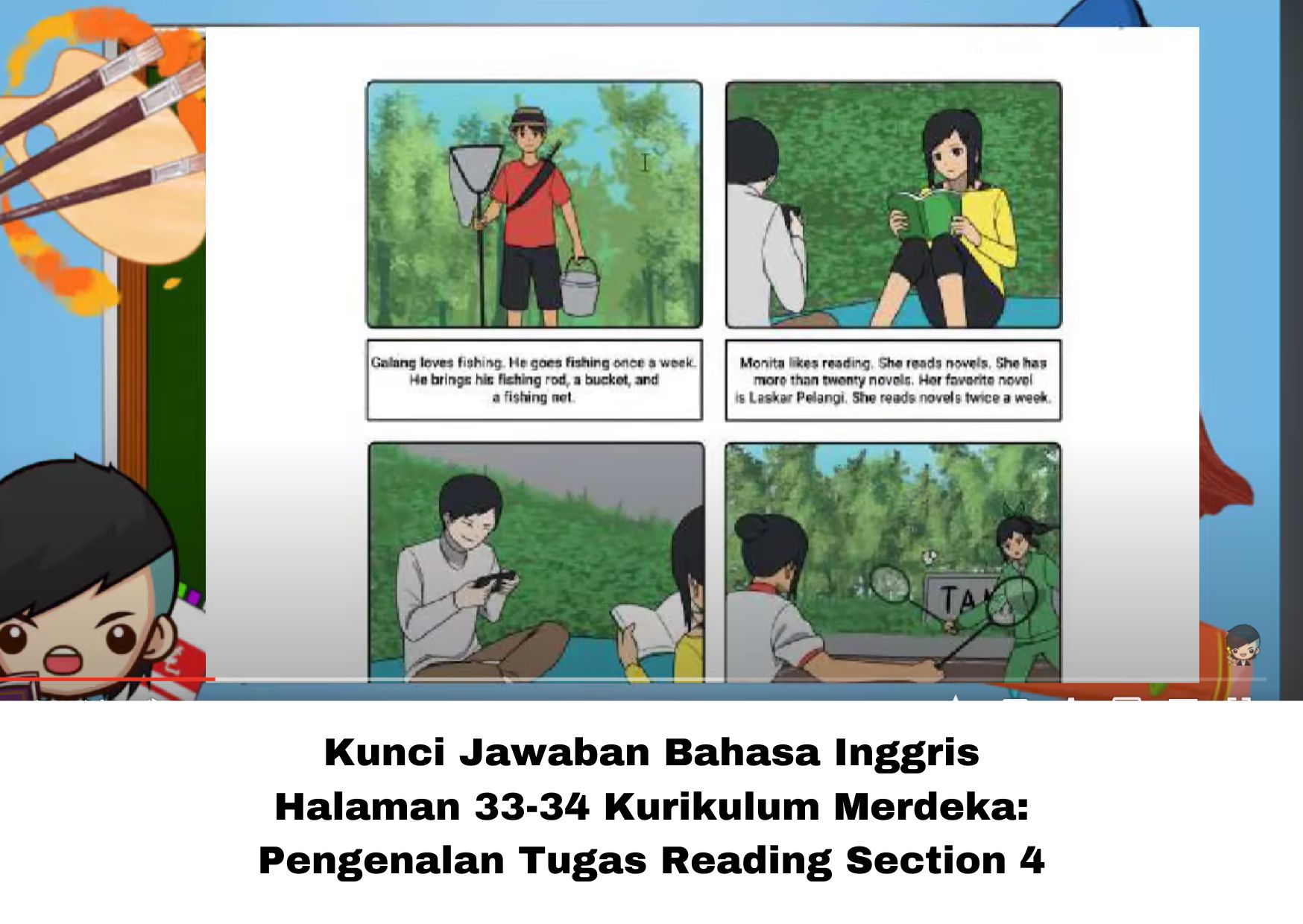 Kunci Jawaban Bahasa Inggris Halaman 33-34 Kurikulum Merdeka: Pengenalan Tugas Reading Section 4