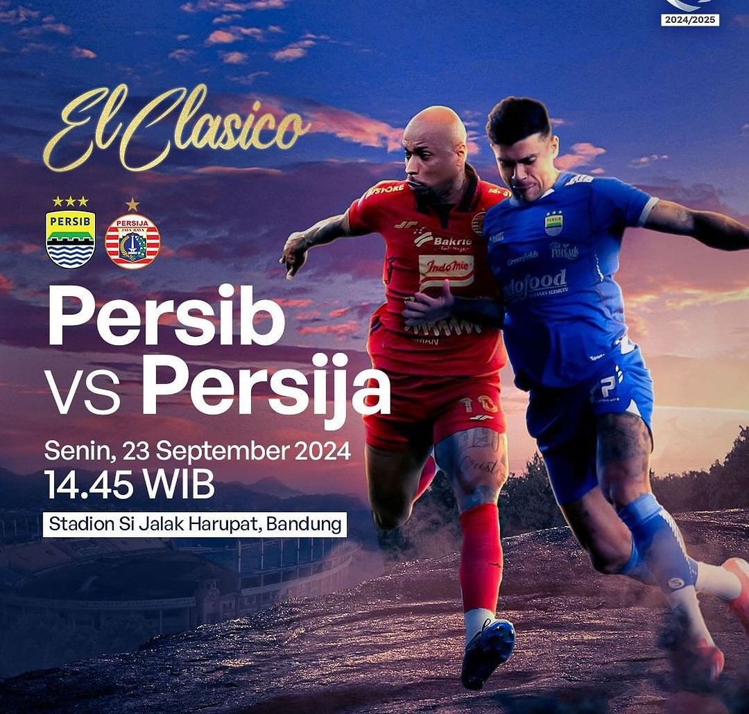 Link nonton Persib Bandung dan Persija full HD 1080p