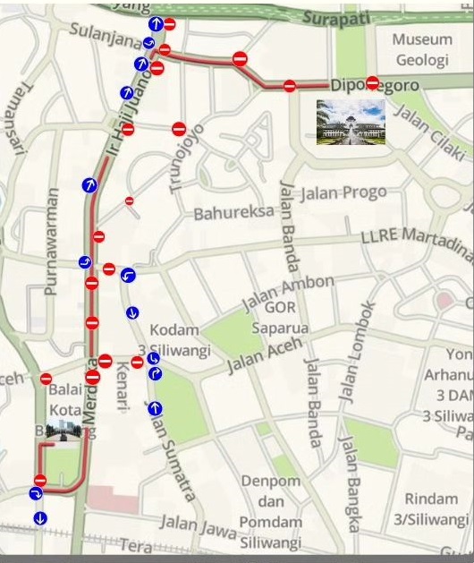 Rute Pawai Kendaraan Hias di Bandung hari ini, Minggu 15 September 2024/ Instagram @bdg.dishub