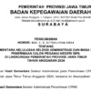 Pengumuman Seleksi Administrasi CPNS Pemprov Jawa Timur 2024 (Sementara)/ Dok. bkd.jatimprov.go.id