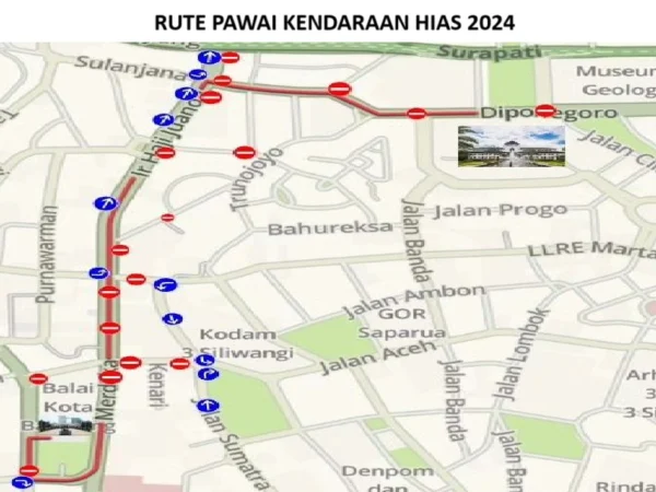 Rute Pawai Kendaraan Hias di Bandung, Minggu 15 September 2024/ Instagram @bdg.dishub