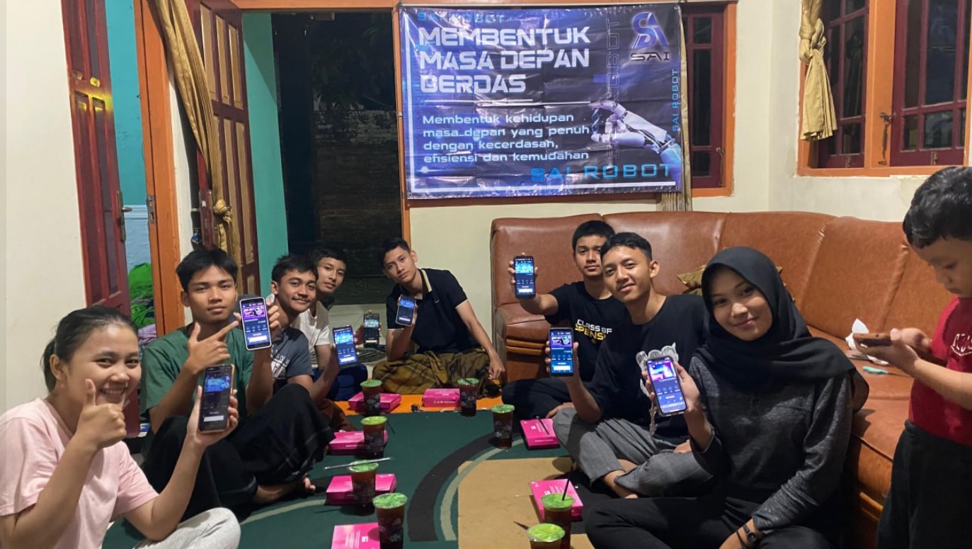 Gen Z yang direkrut menjadi anggota aplikasi SAI Robot.