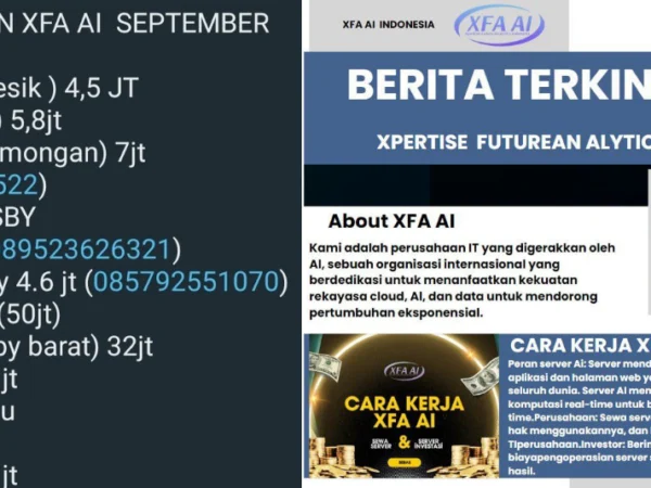 135 List Daftar Korban Kerugian Pengguna XFA AI Ternyata Lebih Dari itu, Benarkah?