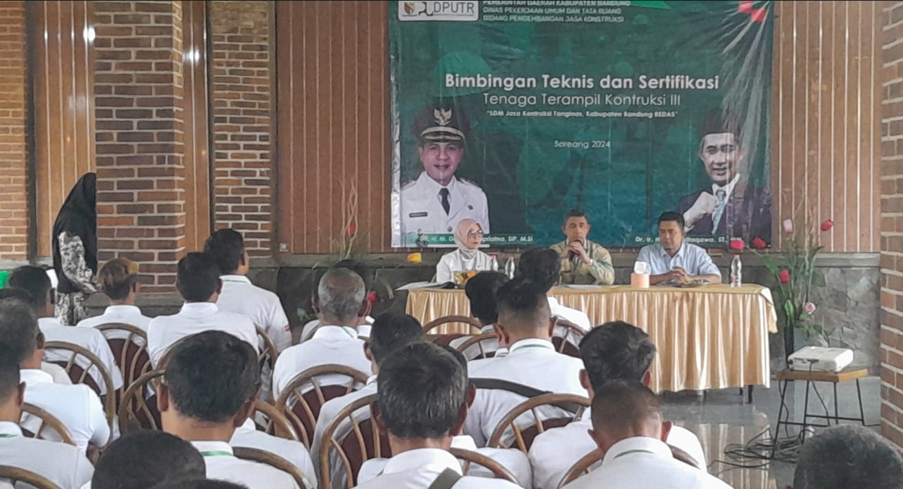 Upgrade SDM Jasa Kontruksi, DPUTR Dorong Kualitas Pembangunan di Kabupaten Bandung