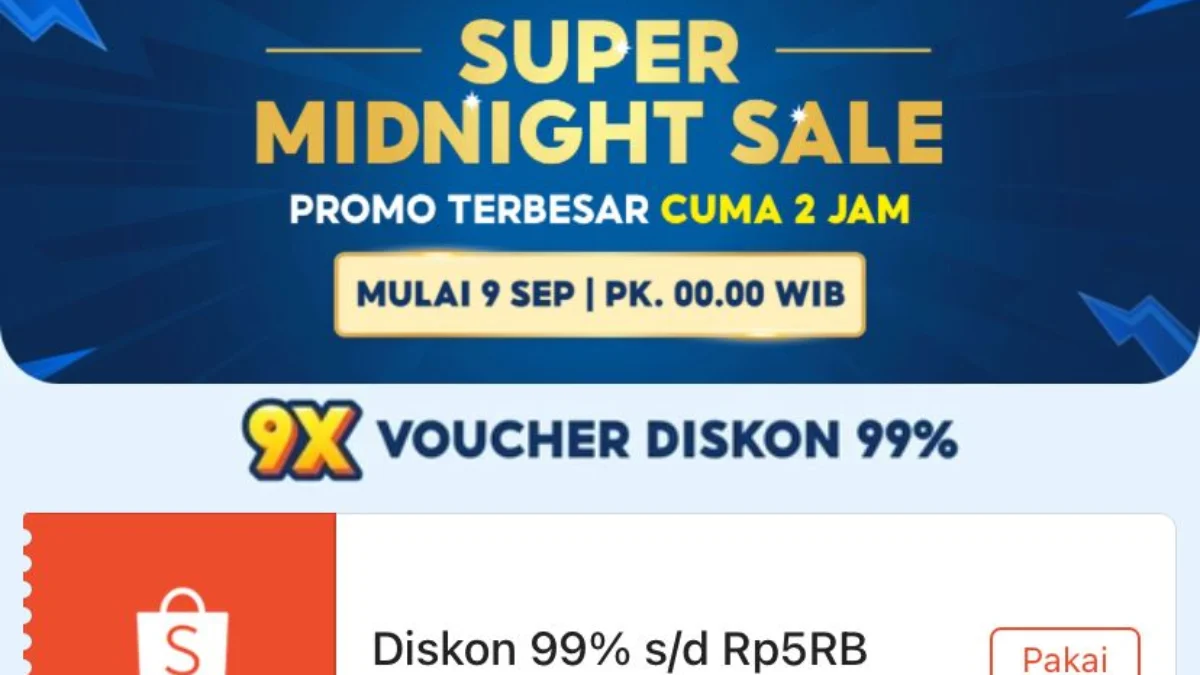 Shopee 9.9 Super Shopping Day, KLAIM Promo Diskon hingga Ongkir Rp 0!