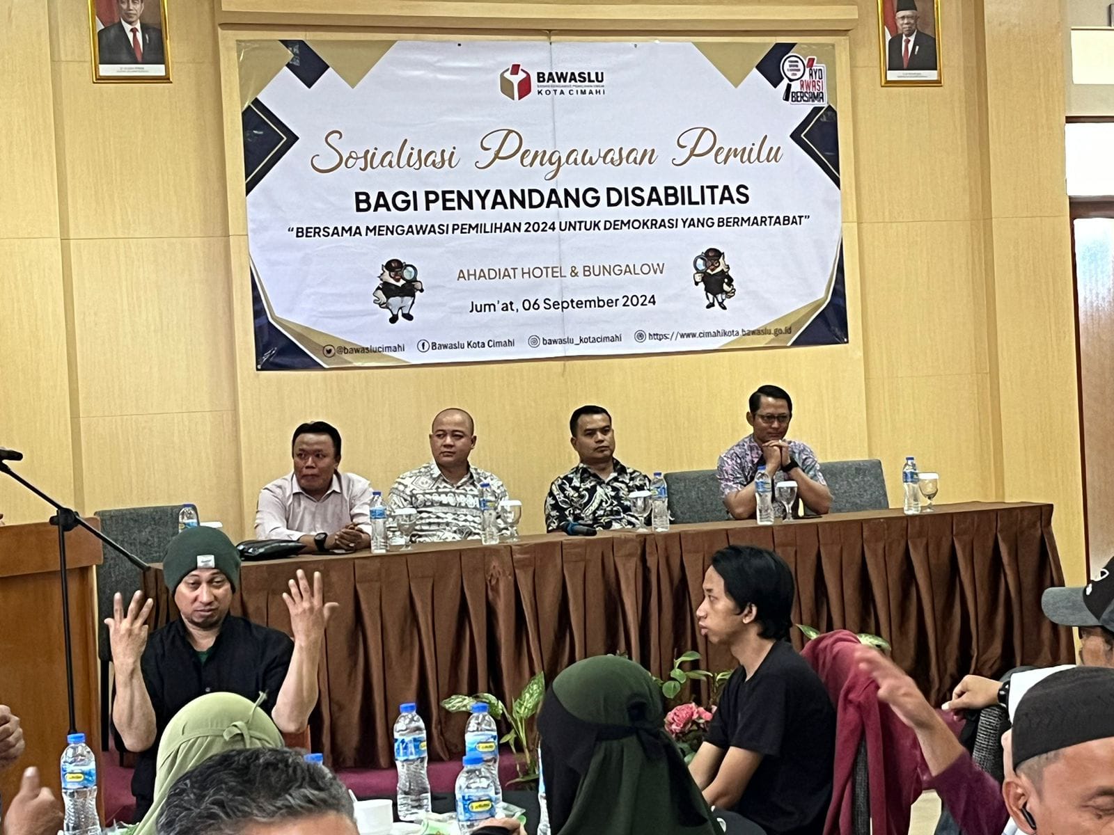 Doc. Sosialisasi Pengawasan Pemilu bagi Penyandang Disabilitas oleh Bawaslu Kota Cimahi (mong)