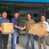 Ketua Terpilih PWI Kota Bogor, Herman Indrabudi (Kedua Kanan) bersama jajaran. (Yudha Prananda / Jabar Ekspres)