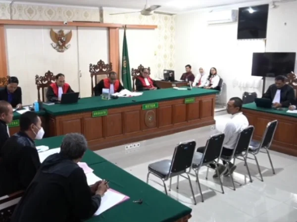 Sidang pemeriksaan terdakwa I Nyoman Sukena (38), warga desa pelihara landak Jawa, PN Denpasar, Bali, Kamis (12/9/2024). (Istimewa)