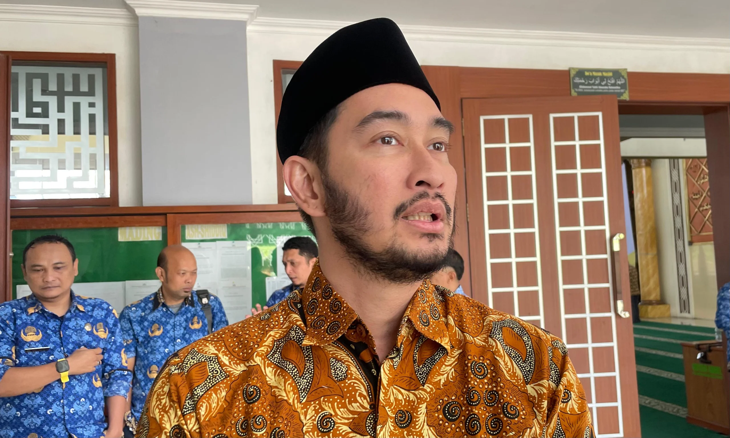 Bakal calon bupati Bandung Barat, Ritchie Ismail saat ditemui di Masjid Ash-Shidiq Kecamatan Ngamprah. Selasa (17/9). Dok Jabar Ekspres