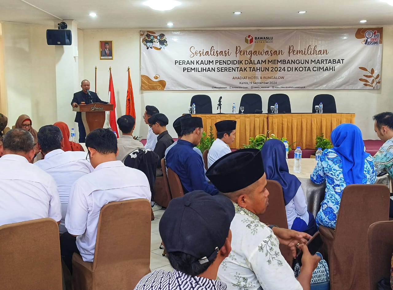 Doc. Sejumlah Pendidik di Kota Cimahi ikuti Sosialisasi Pengawasan Pemilihan Jelang Pilkada 2024 oleh Bawaslu Kota Cimahi (ist)