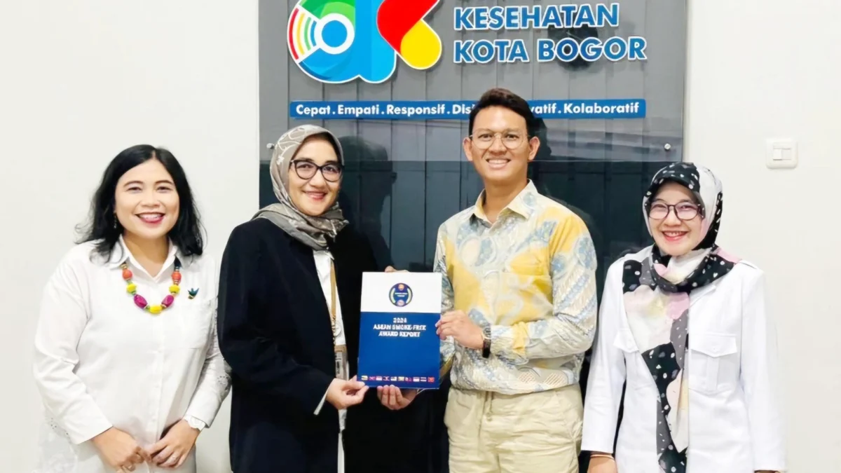 Kota Bogor melalui Dinkes Kota Bogor meraih Kategori Silver dalam ajang penilaian Asean Smoke Free Award (ASA) 2024. (Foto: Diskominfo Kota Bogor)