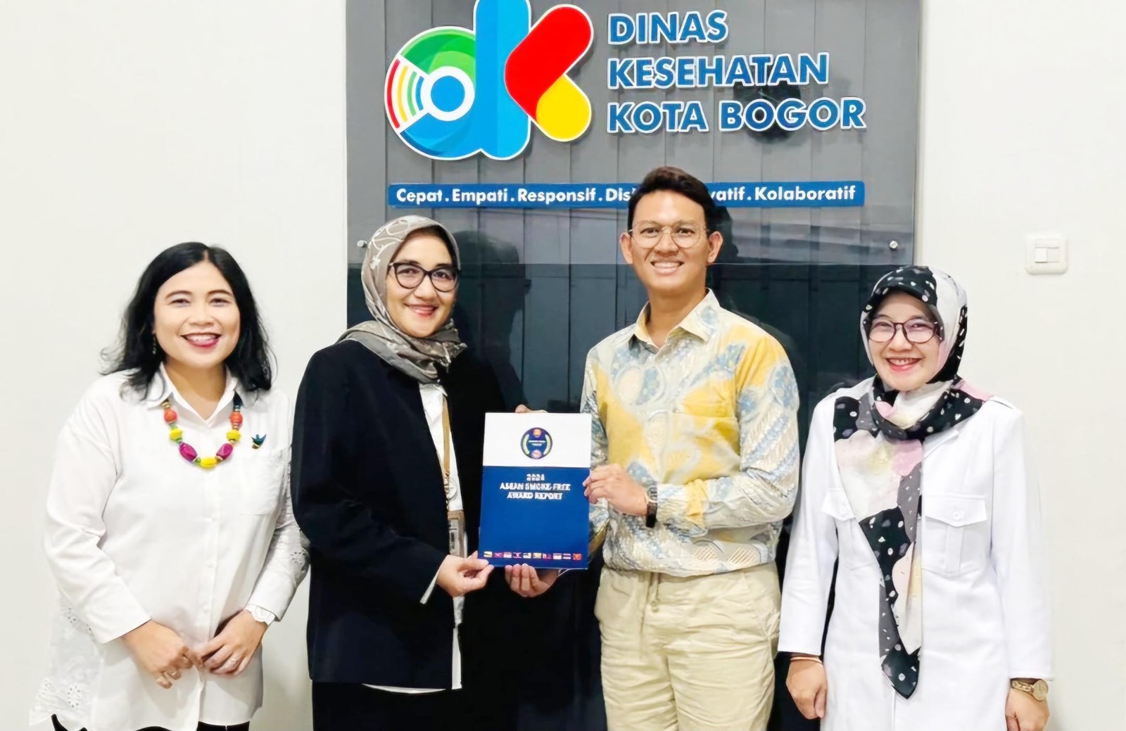 Kota Bogor melalui Dinkes Kota Bogor meraih Kategori Silver dalam ajang penilaian Asean Smoke Free Award (ASA) 2024. (Foto: Diskominfo Kota Bogor)