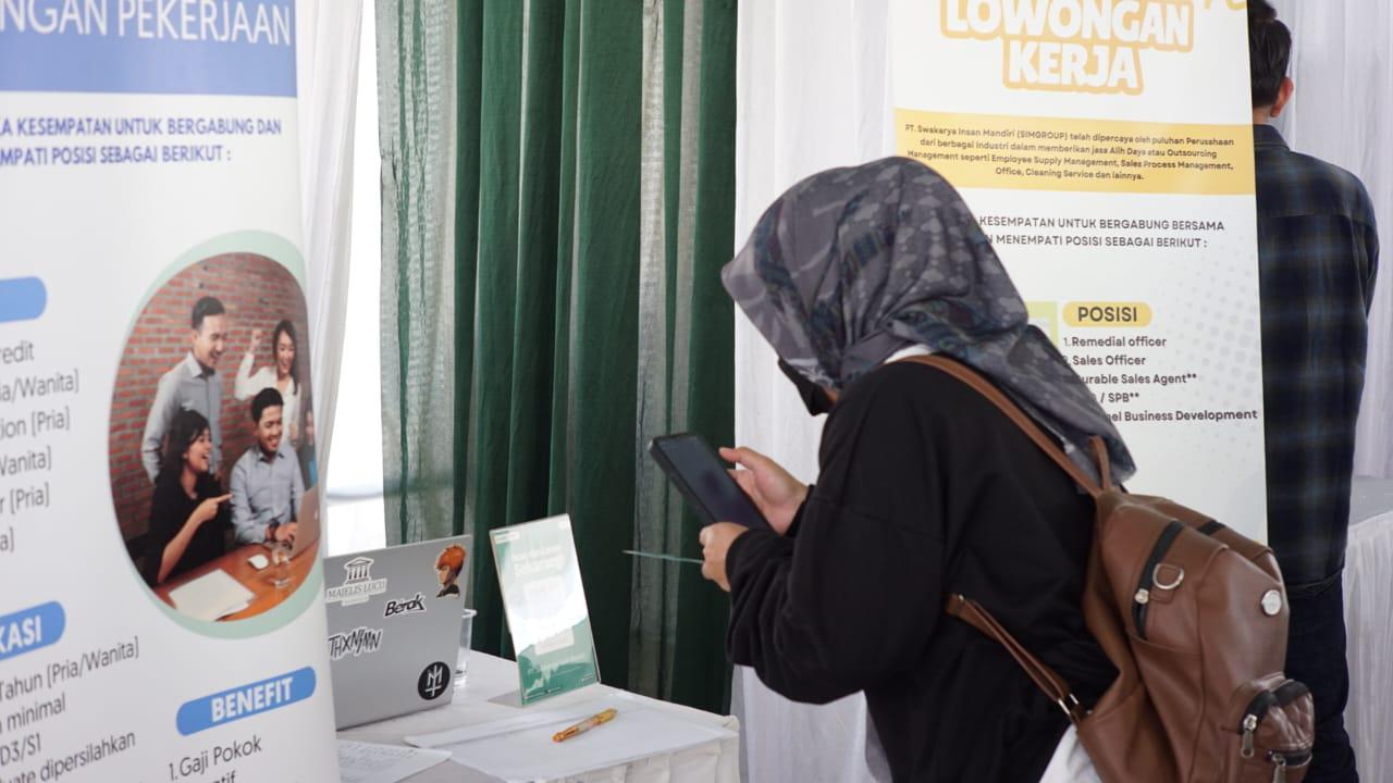 Tekan Angka Pengangguran, Disnaker Kabupaten Bandung Kembali Gelar Job Fair Mini di Dayeuhkolot Bandung. Foto Istimewa