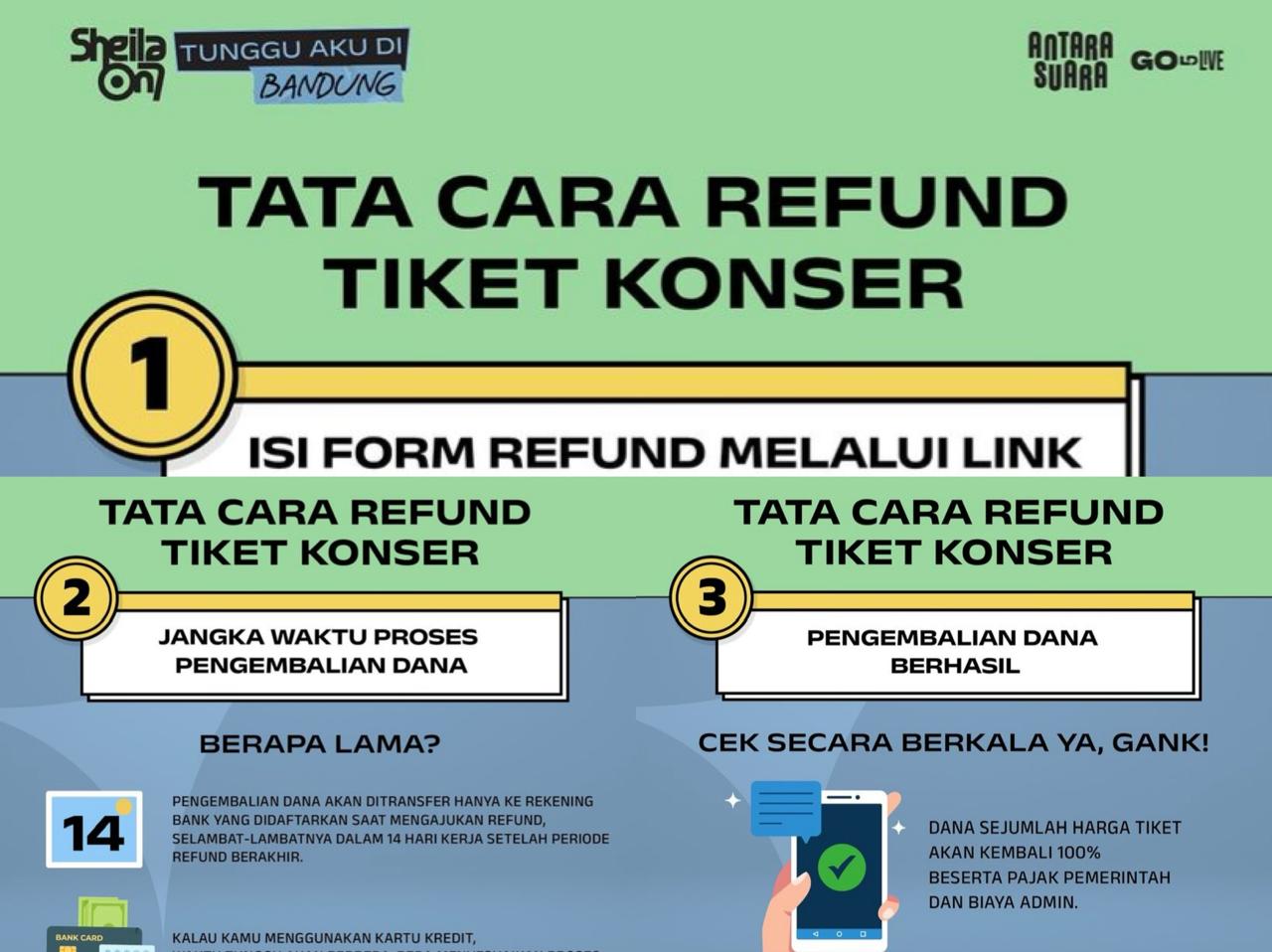 CATAT! Cara Pengembalian Dana (Refund) Tiket Konser Sheila on 7 "TUNGGU AKU DI" Bandung (Instagram: @antara.suara)