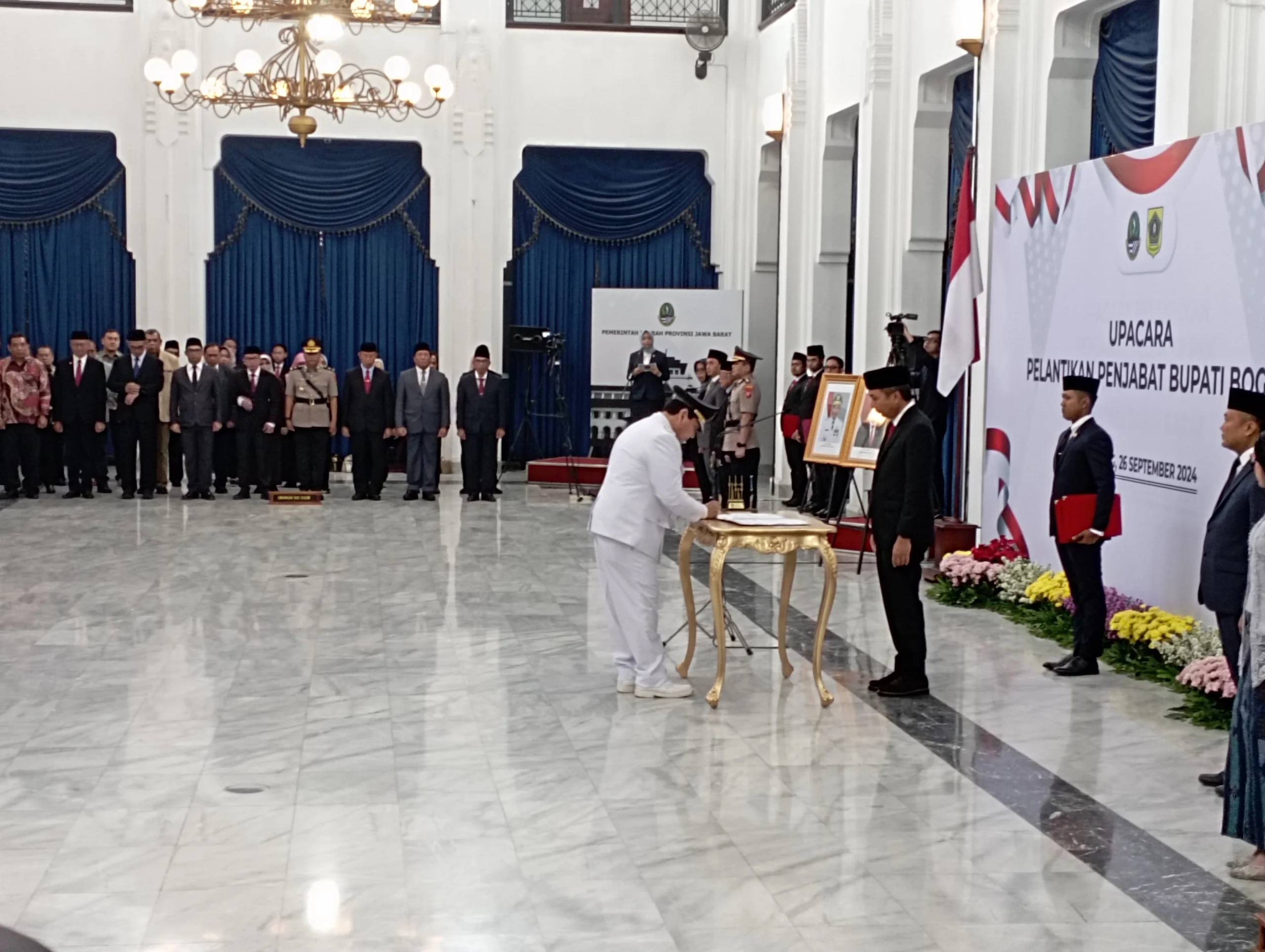 Dok. Pelantikan Pj Bupati Bogor. Kamis (26/9). Foto. Sandi Nugraha