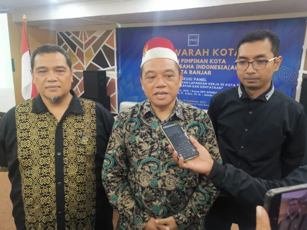 Oni Kurnia kembali terpilih menjadi Ketua Apindo Kota Banjar. (Cecep Herdi/Jabar Ekspres)