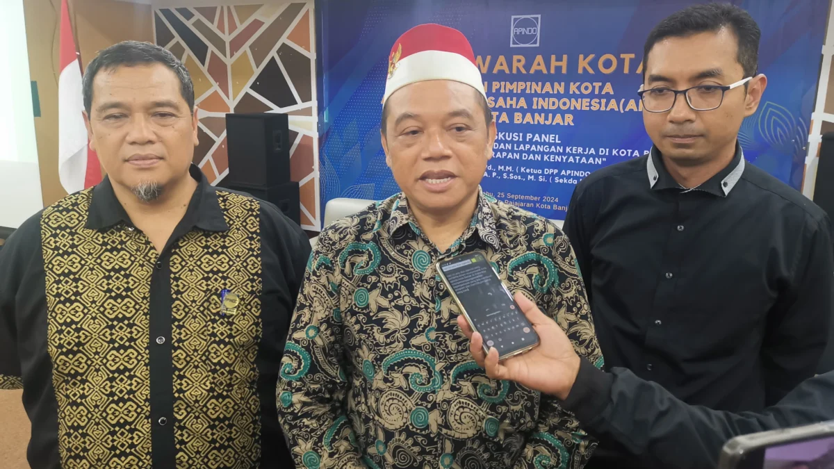 Oni Kurnia kembali terpilih menjadi Ketua Apindo Kota Banjar. (Cecep Herdi/Jabar Ekspres)