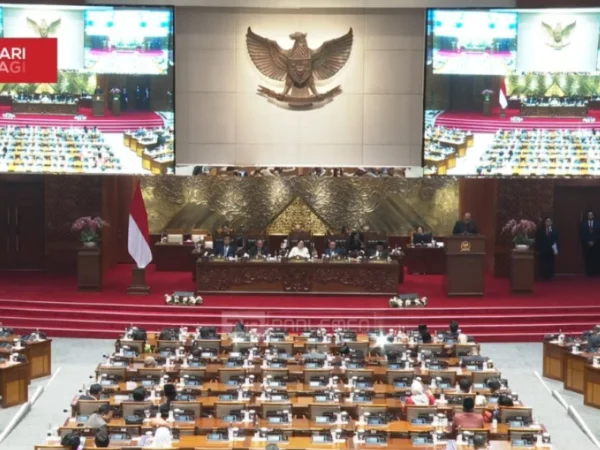 Rapat Paripurna Penutupan DPR RI periode 2019-2024 di Gedung Nusantara II, Senayan, Jakarta, Senin (30/9/2024). (TVR Parlemen)