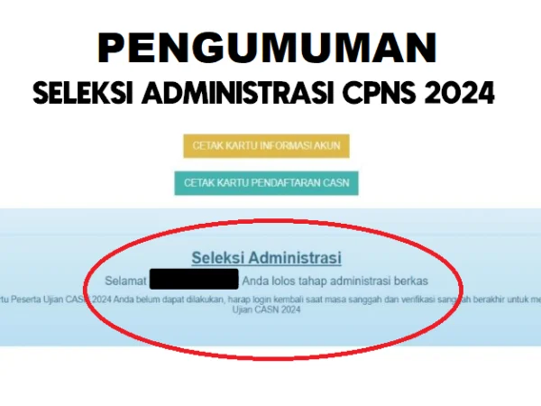 Pengumuman Seleksi Administrasi CPNS tahun 2024/ Tangkap Layar Buku Petunjuk Pendaftaran CASN 2024