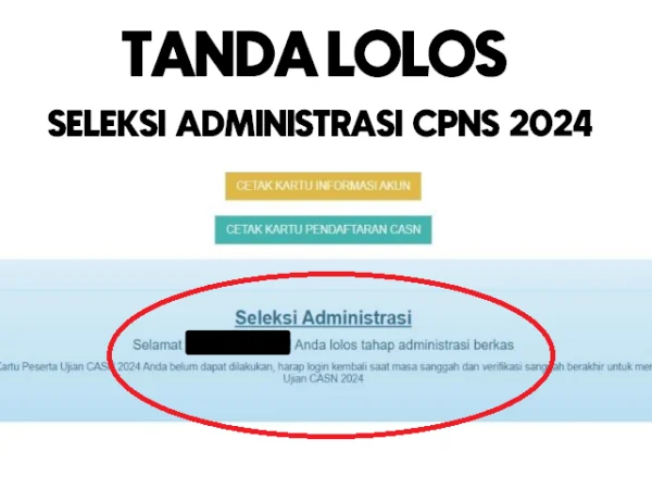 Tanda Lolos Seleksi Administrasi CPNS 2024/ Tangkap Layar Buku Petunjuk Pendaftaran CASN 2024